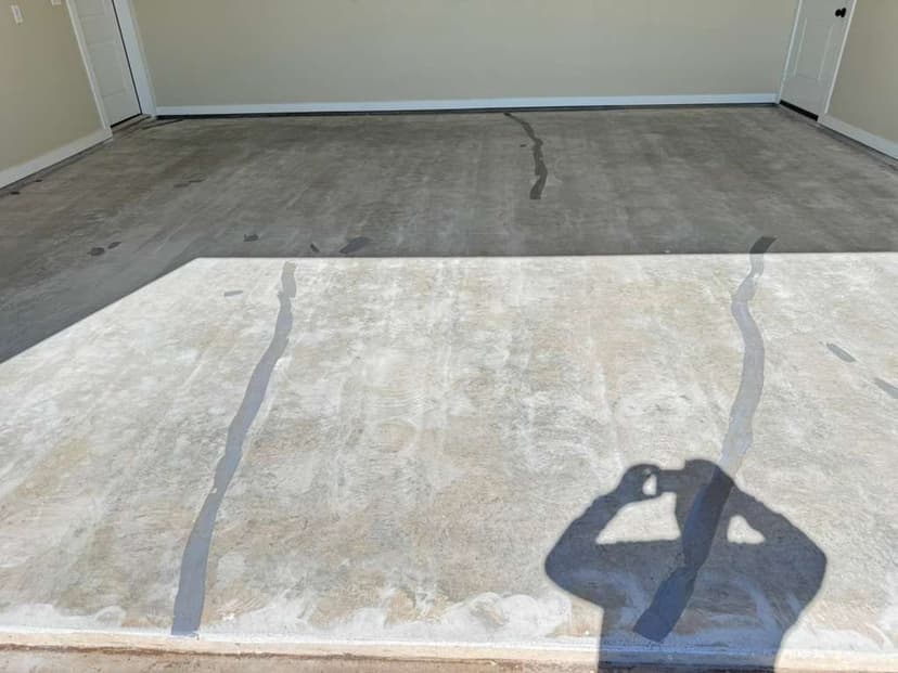 Before - Project 1 residential garage epoxy transformation