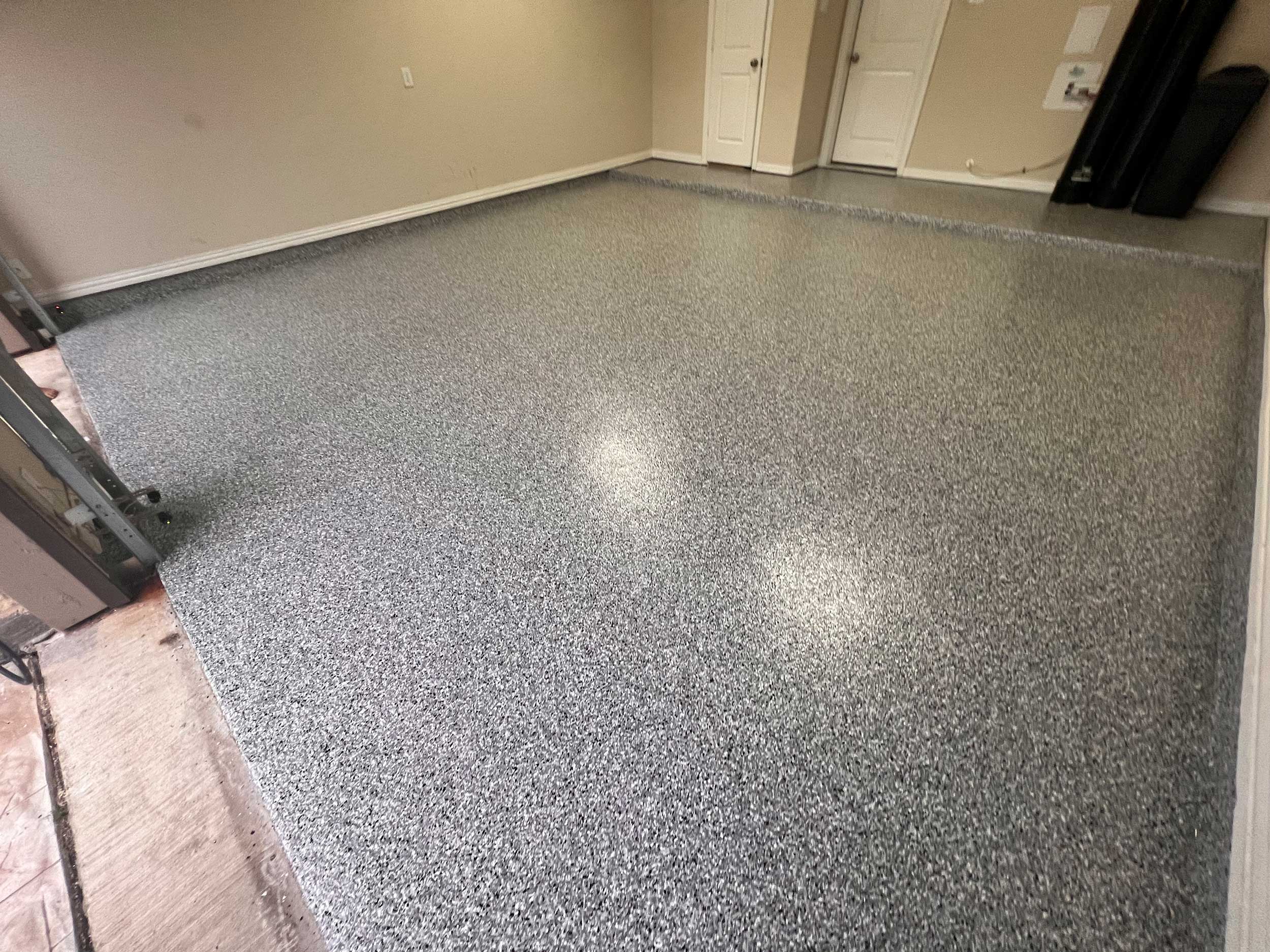 Completed epoxy floor installation showcasing final finish quality